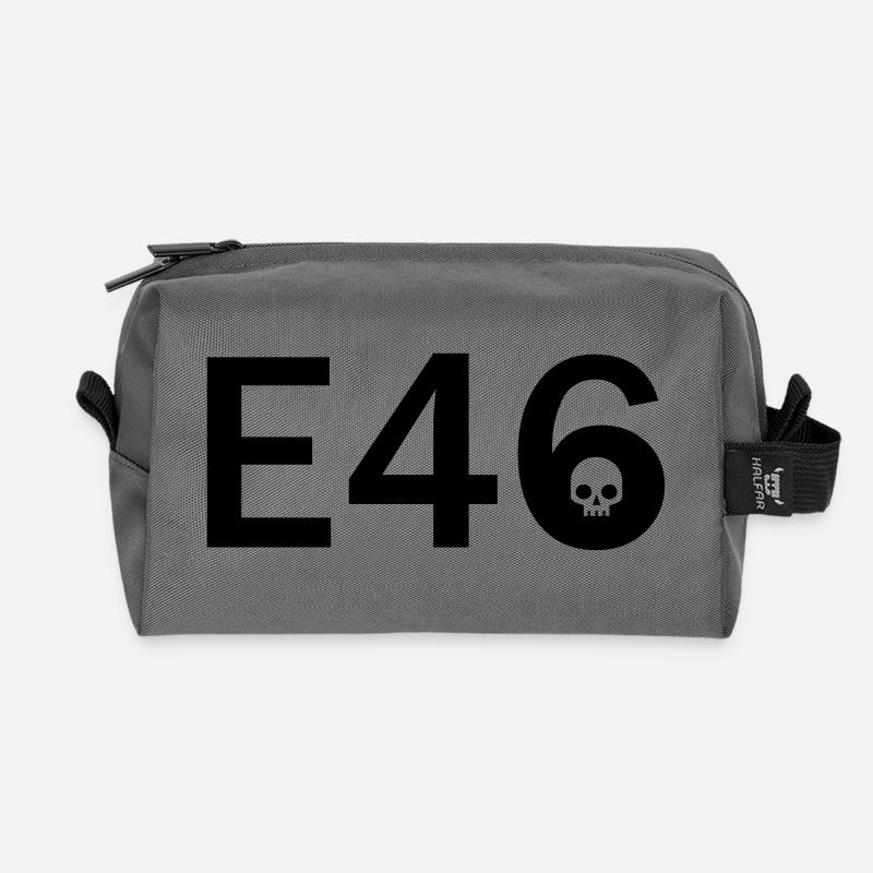 E46 Skull Tribal Art - Recycelte Kulturtasche - Anthrazit