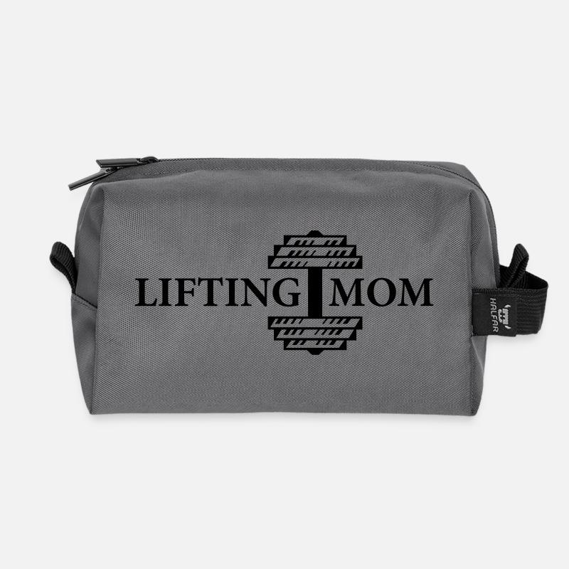 mom lifting design - Recycelte Kulturtasche - Anthrazit