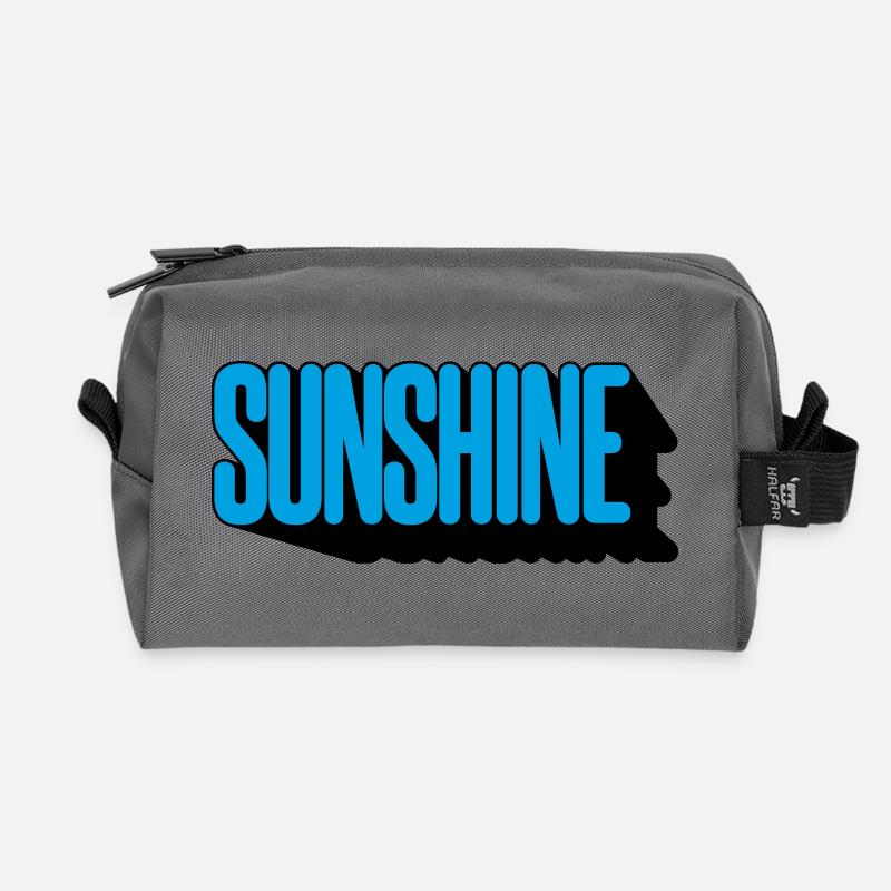 Sunshine - Recycelte Kulturtasche - Anthrazit