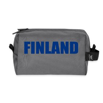 Finland - Recycled Toiletry Zip Bag - anthracite - Front