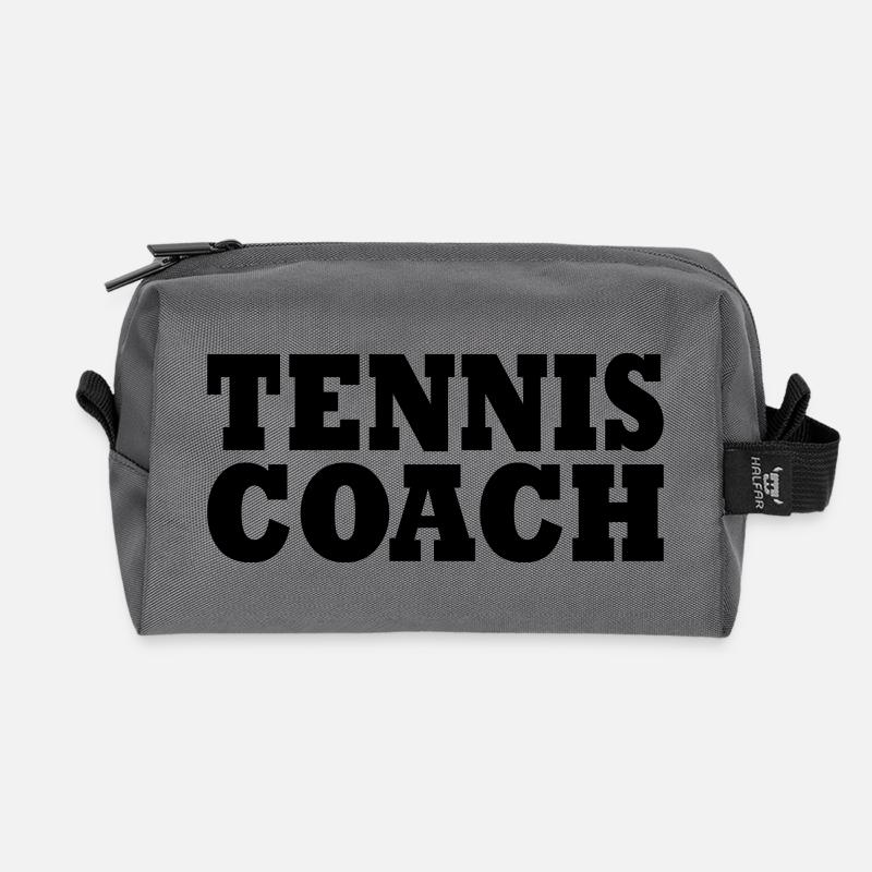 Tennis coach - Recycelte Kulturtasche - Anthrazit