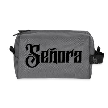 Señora Engagement Bride To Be Wedding Party - Recycled Toiletry Zip Bag - anthracite - Front