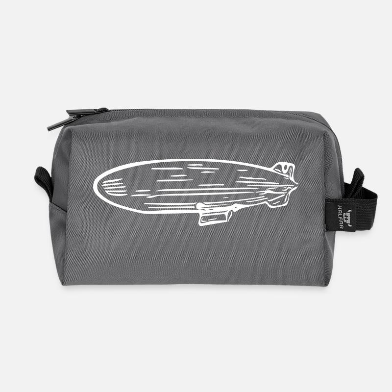Zeppelin Luftschiff Fan Design - Recycelte Kulturtasche - Anthrazit