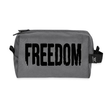 Freedom - Recycled Toiletry Zip Bag - anthracite - Front
