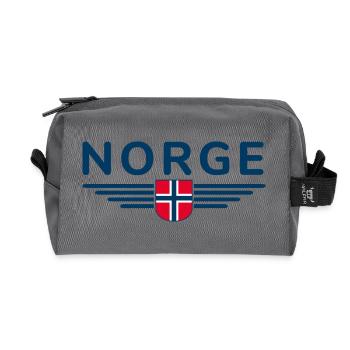 I Love Norway Design T-Shirt Outfit - Recycled Toiletry Zip Bag - anthracite - Front