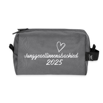 2025 Junggesellinnenabschied JGA - Recycelte Kulturtasche - Anthrazit - Vorne
