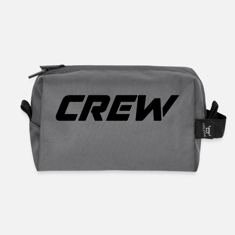 crew - Recycelte Kulturtasche - Anthrazit