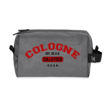 Cologne Zollstock - Recycelte Kulturtasche - Anthrazit - Vorne