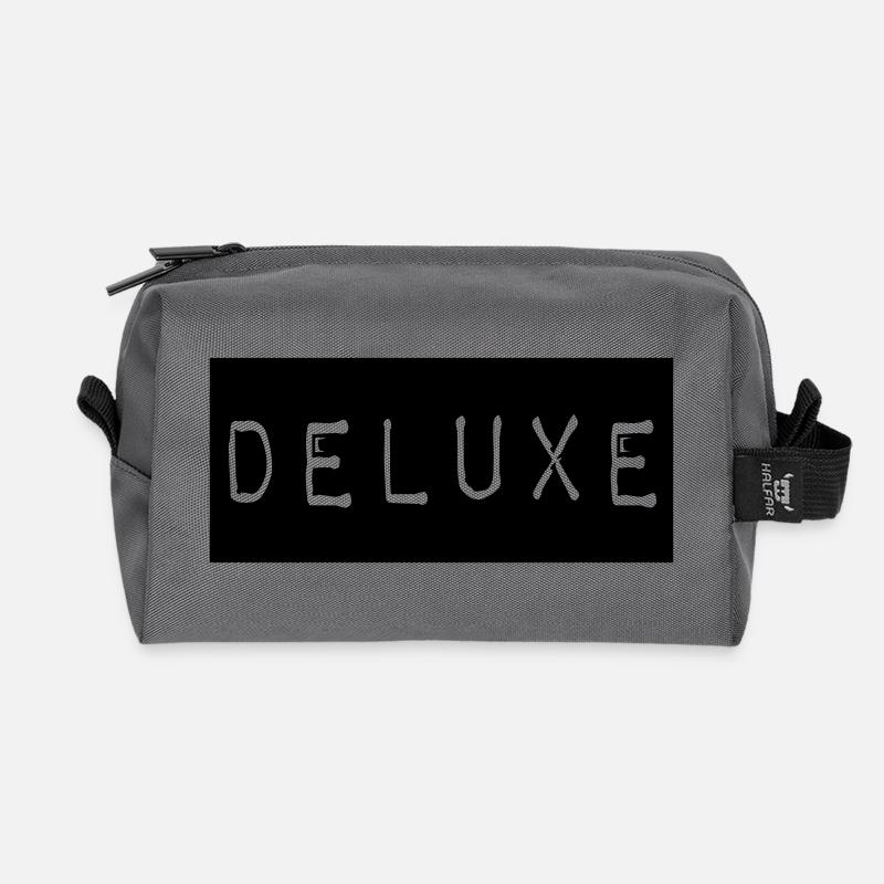 deluxe_2 - Recycled Toiletry Zip Bag - anthracite