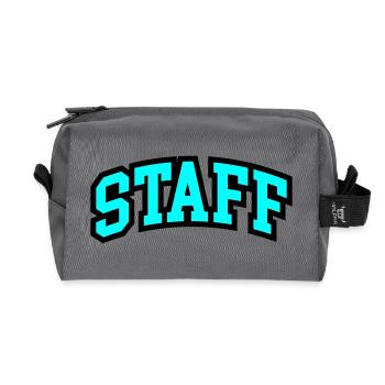 Staff Schriftzug - Recycelte Kulturtasche - Anthrazit - Vorne