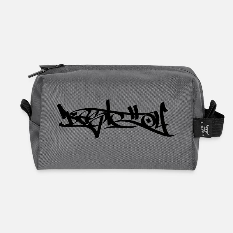 Destroy - Recycled Toiletry Zip Bag - anthracite