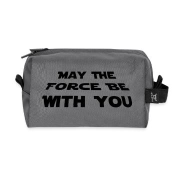 may the force be with you - Star Wars Zitat - Recycelte Kulturtasche - Anthrazit - Vorne