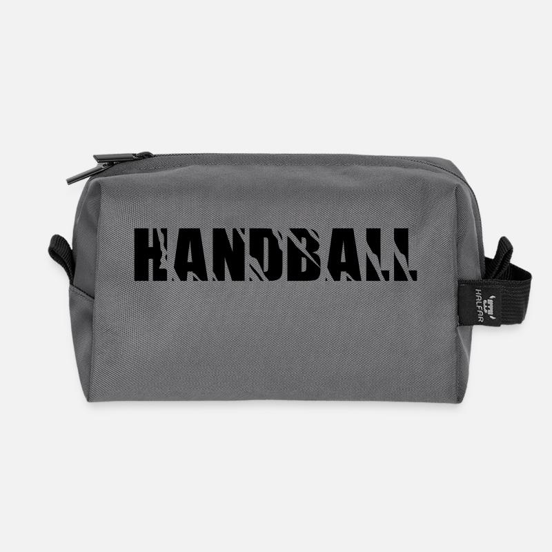 handball - Recycelte Kulturtasche - Anthrazit