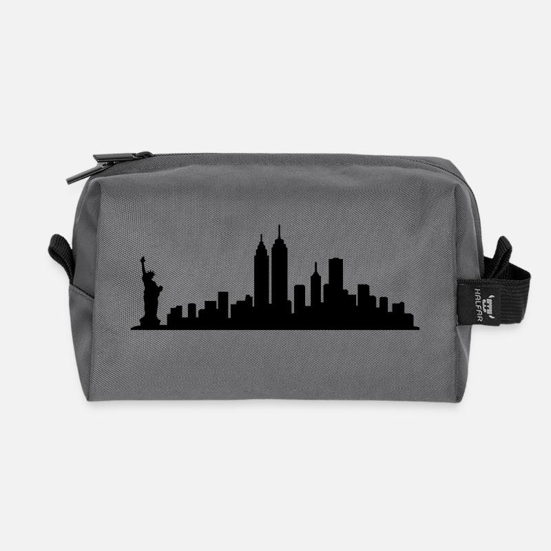 NYC-Skyline - Recycelte Kulturtasche - Anthrazit