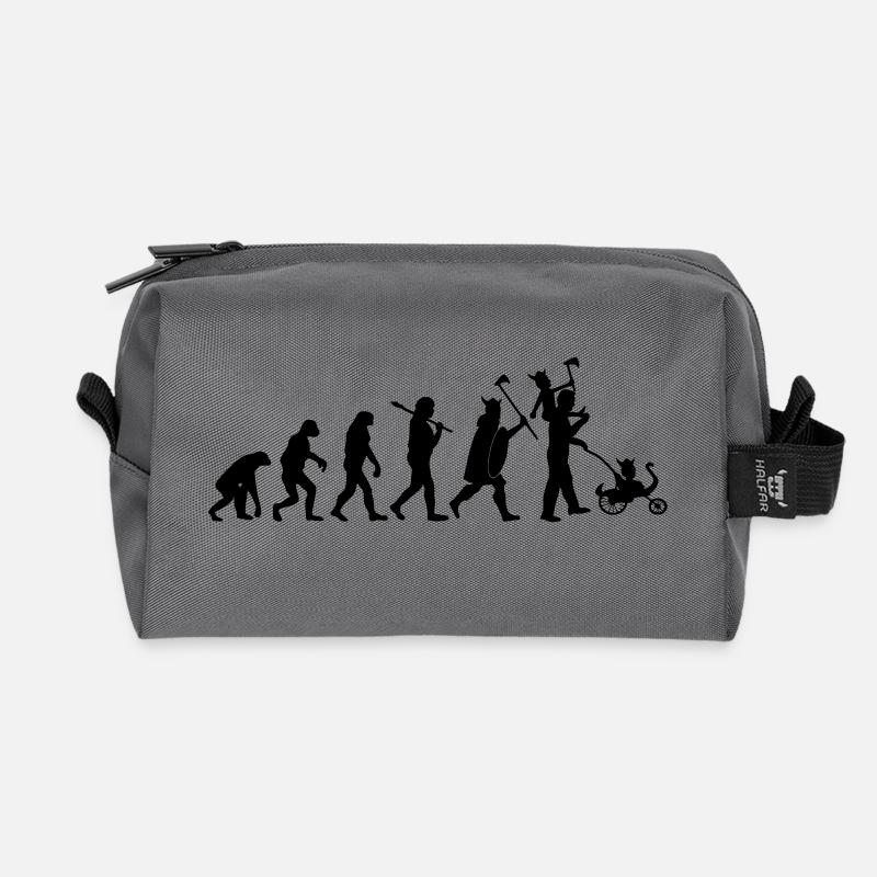 evolution daddy viking - Trousse de toilette en tissu recyclé - anthracite