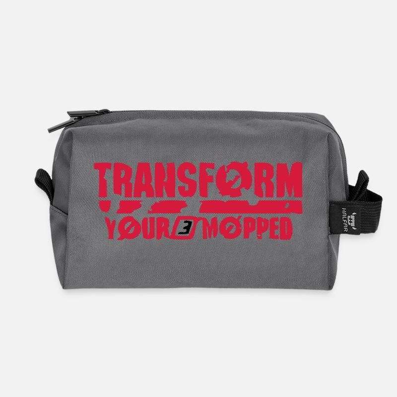 Transform / Retro - Recycelte Kulturtasche - Anthrazit