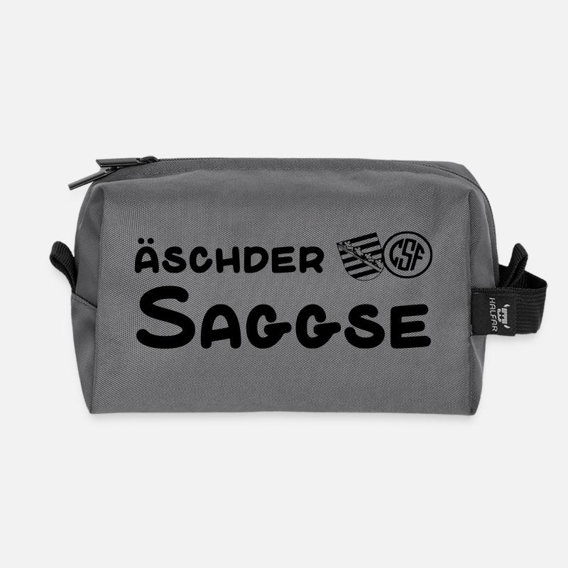 Äschder Saggse - Recycelte Kulturtasche - Anthrazit