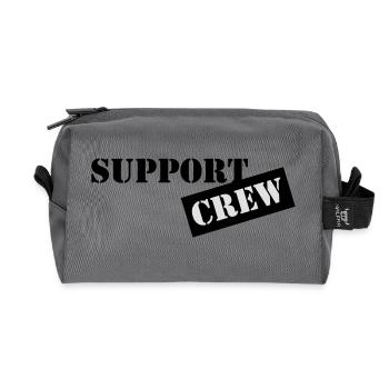 support crew - Recycelte Kulturtasche - Anthrazit - Vorne