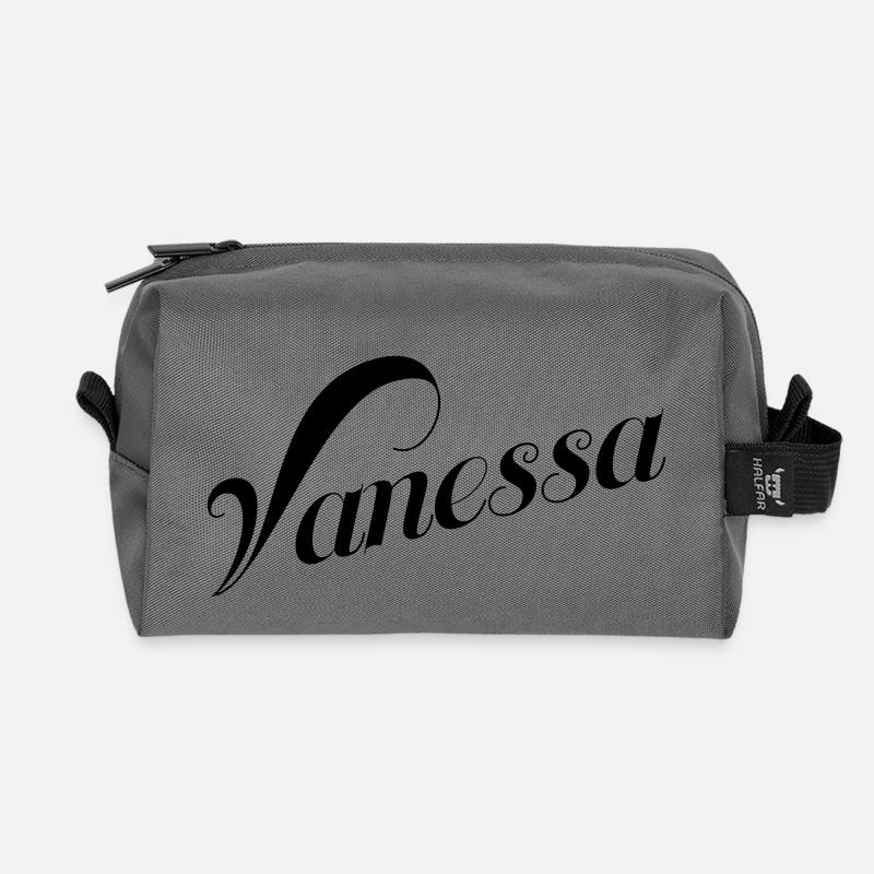 Vanessa - Recycled Toiletry Zip Bag - anthracite