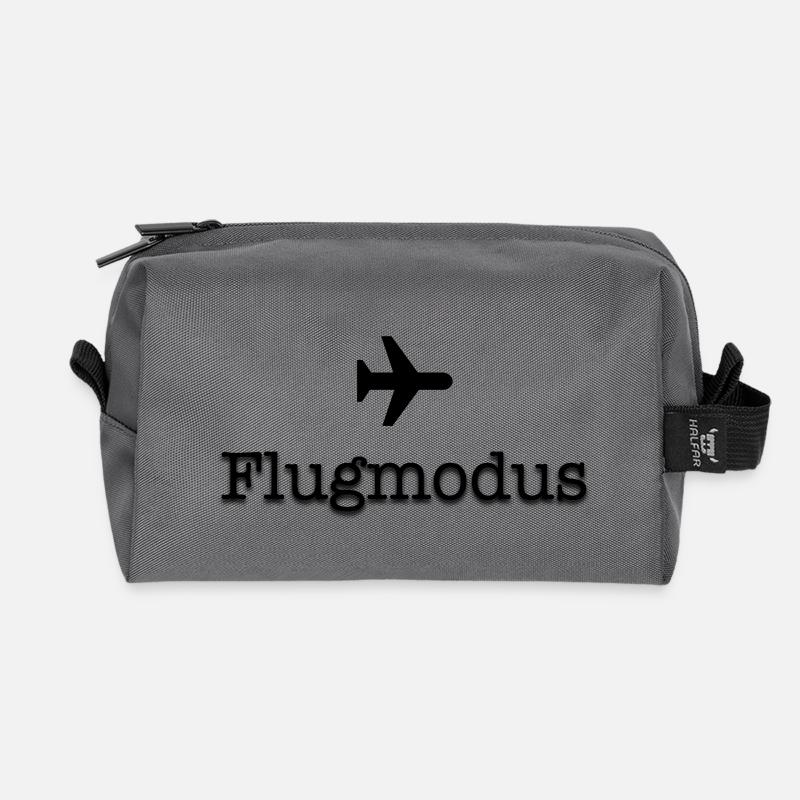 Flugmodus - Recycelte Kulturtasche - Anthrazit