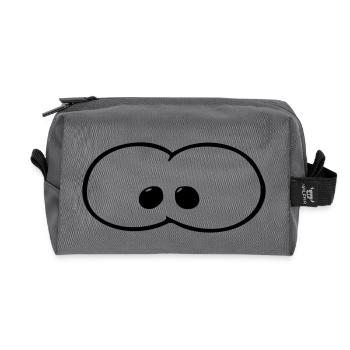 eyes - Recycled Toiletry Zip Bag - anthracite - Front
