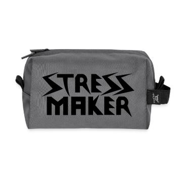 Stress Maker - Recycelte Kulturtasche - Anthrazit - Vorne