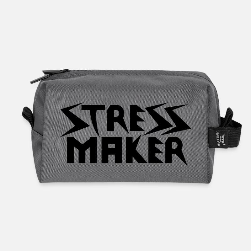 Stress Maker - Recycelte Kulturtasche - Anthrazit