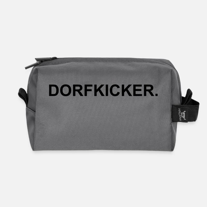Dorfkicker - Recycelte Kulturtasche - Anthrazit