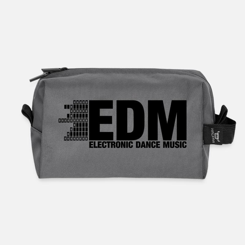 ELECTRO,DUBSTEP,EDM,MUSIC,DANCE,ELECTRONIC,MINIMAL - Recycelte Kulturtasche - Anthrazit