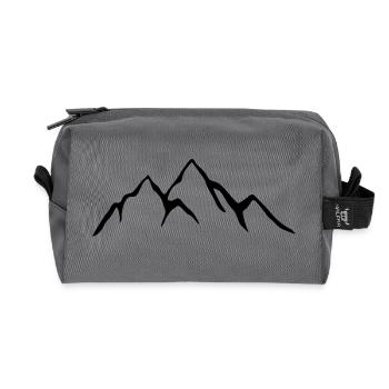 Berge - Recycelte Kulturtasche - Anthrazit - Vorne
