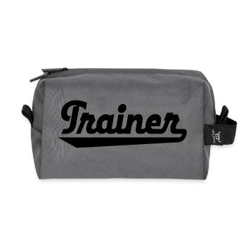 Trainer - Recycelte Kulturtasche - Anthrazit - Vorne