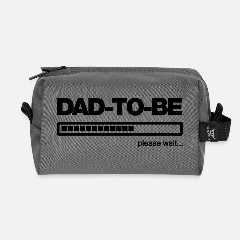 Dad in spe - Recycelte Kulturtasche - Anthrazit
