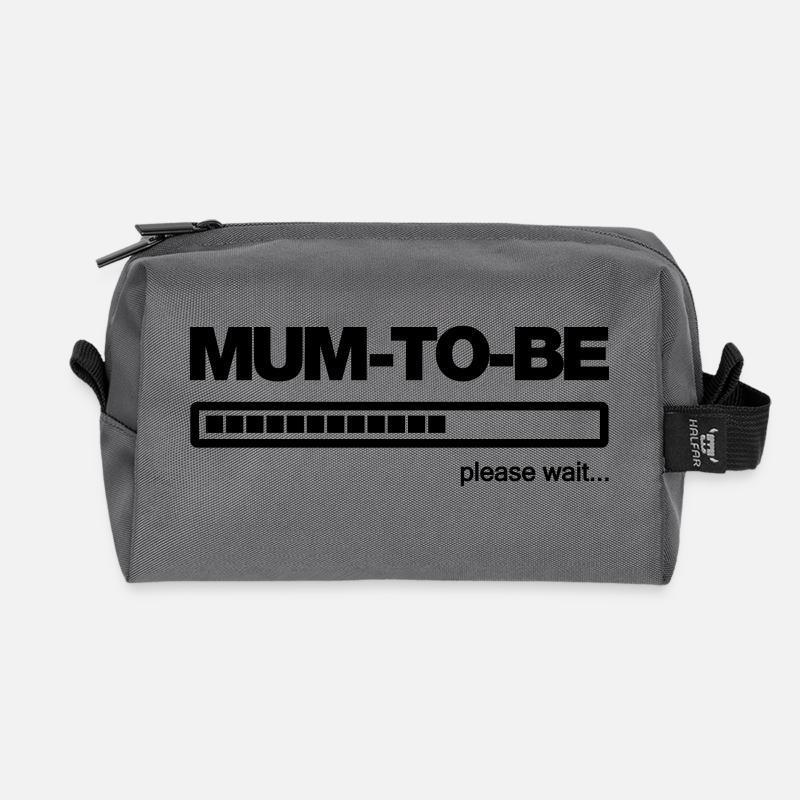 mom to be - Recycelte Kulturtasche - Anthrazit