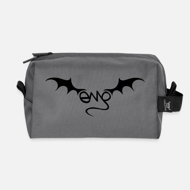 Emo - Recycled Toiletry Zip Bag - anthracite