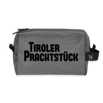 Tiroler Prachtstück - Recycelte Kulturtasche - Anthrazit - Vorne