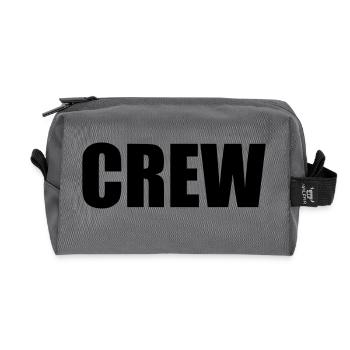 crew - Trousse de toilette en tissu recyclé - anthracite - Devant