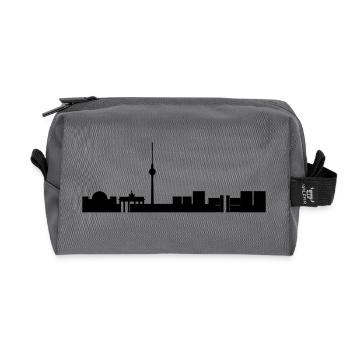 Berliner Skyline - Recycelte Kulturtasche - Anthrazit - Vorne