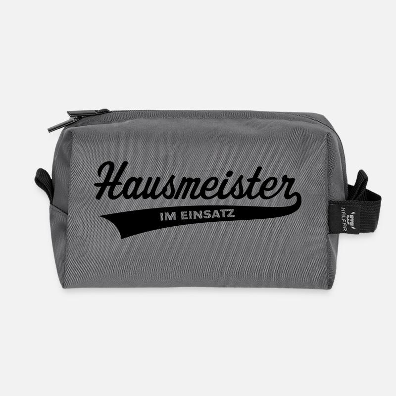 Hausmeister Im Einsatz - Recycelte Kulturtasche - Anthrazit