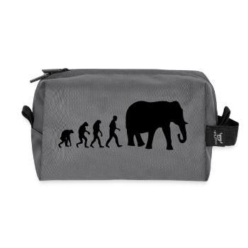 elefant evolution - Recycelte Kulturtasche - Anthrazit - Vorne