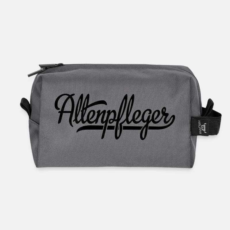 Altenpfleger - Recycelte Kulturtasche - Anthrazit