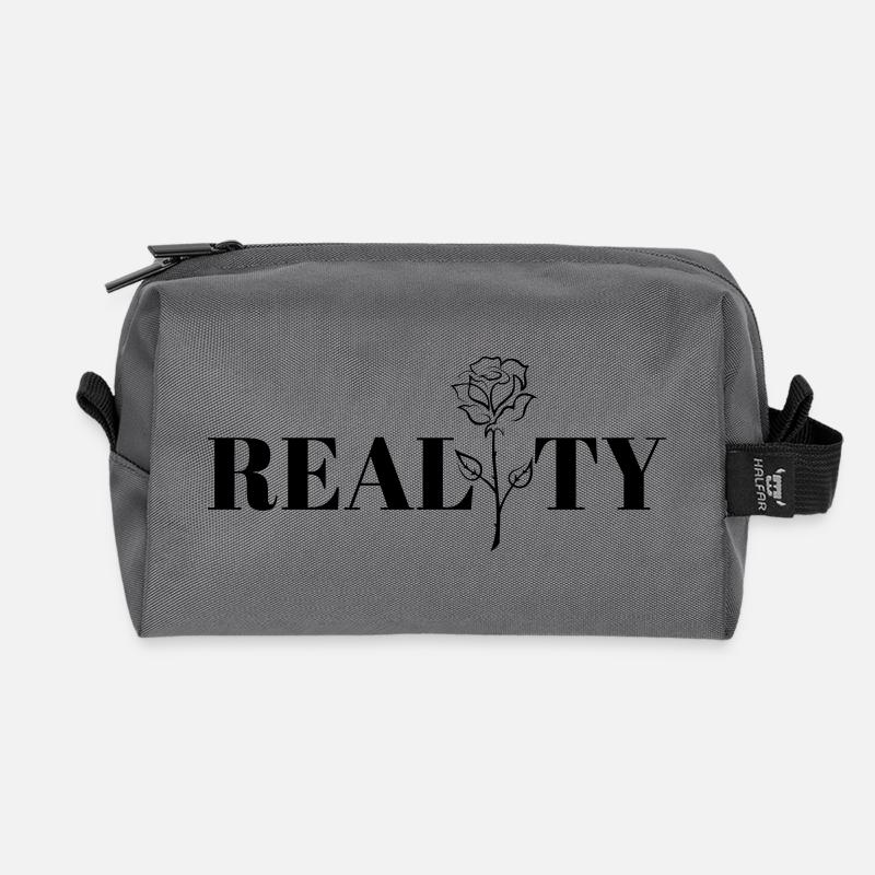Cooles Design, Realität. - Recycelte Kulturtasche - Anthrazit