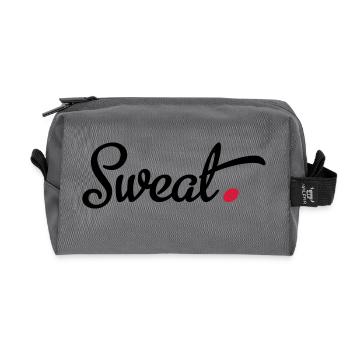Sport - Trousse de toilette en tissu recyclé - anthracite - Devant