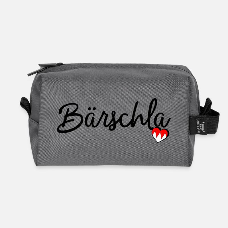 Bärschla - Recycelte Kulturtasche - Anthrazit