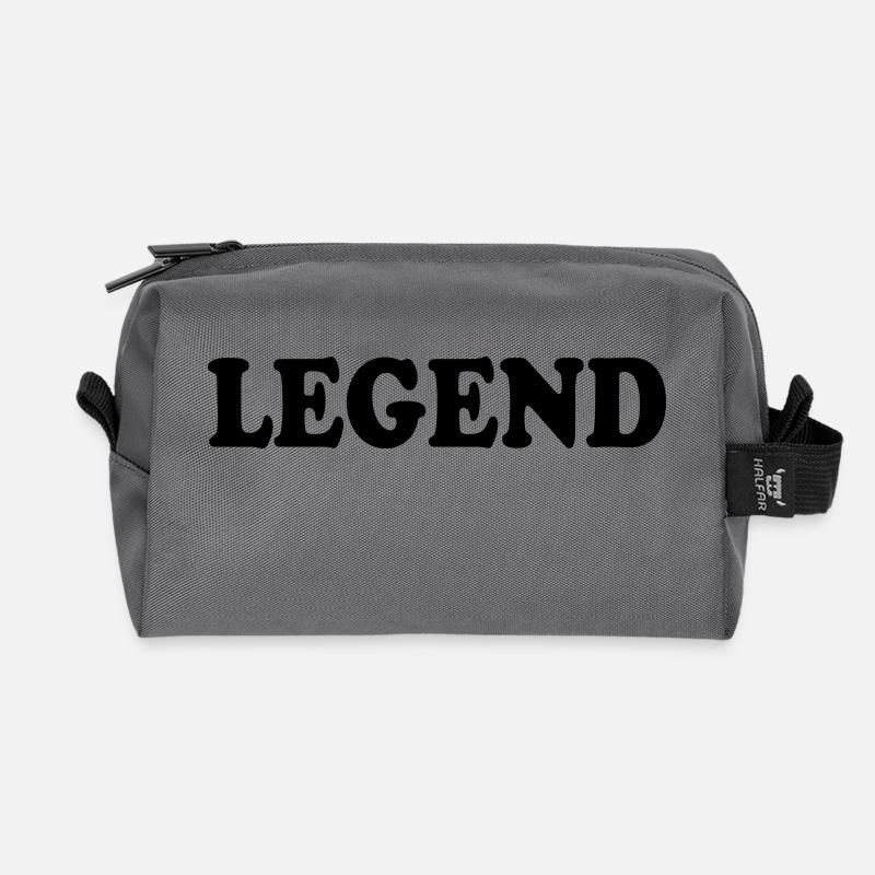 Legend - Recycelte Kulturtasche - Anthrazit