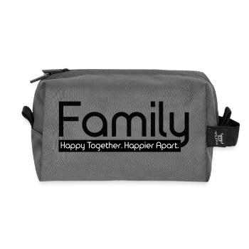 Famille Heureux Ensemble Plus heureux Séparé - Trousse de toilette en tissu recyclé - anthracite - Devant