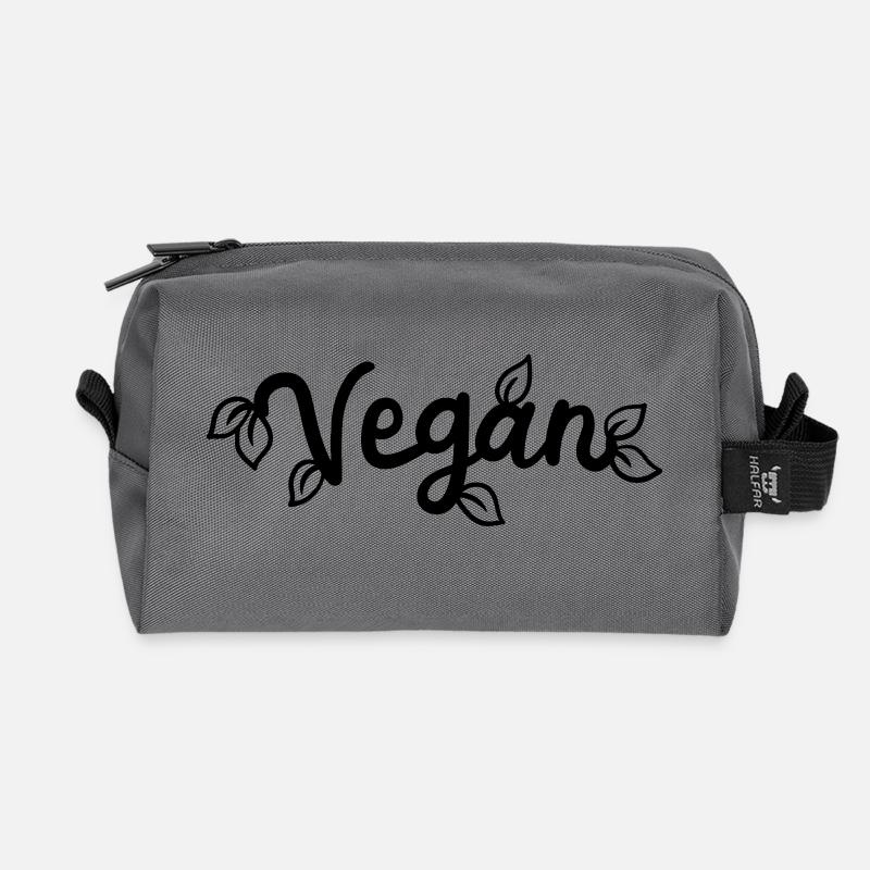 VEGAN - Recycled Toiletry Zip Bag - anthracite