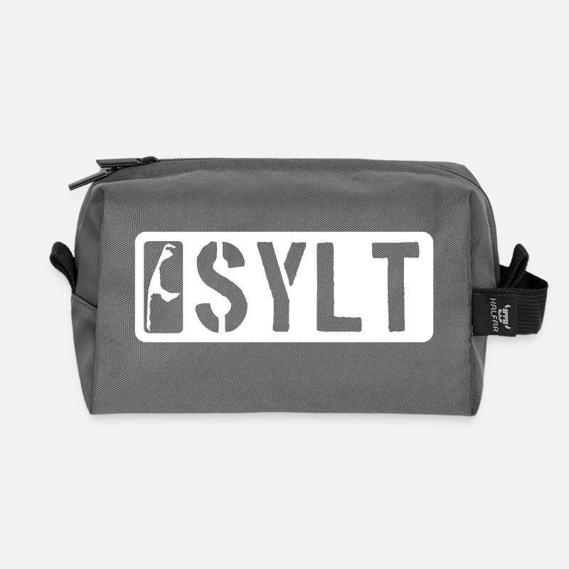 Sylt Insel Urlaub - Recycelte Kulturtasche - Anthrazit