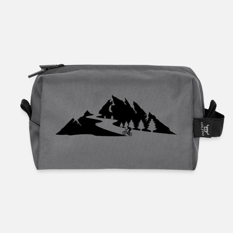 Mountenbiker - Recycelte Kulturtasche - Anthrazit