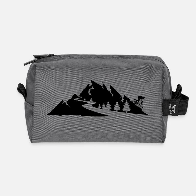 Downhillbiker - Recycelte Kulturtasche - Anthrazit