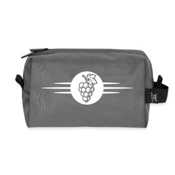 Grapes Fruit - Recycled Toiletry Zip Bag - anthracite - Front